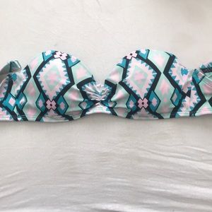 Strapless bathing suit top